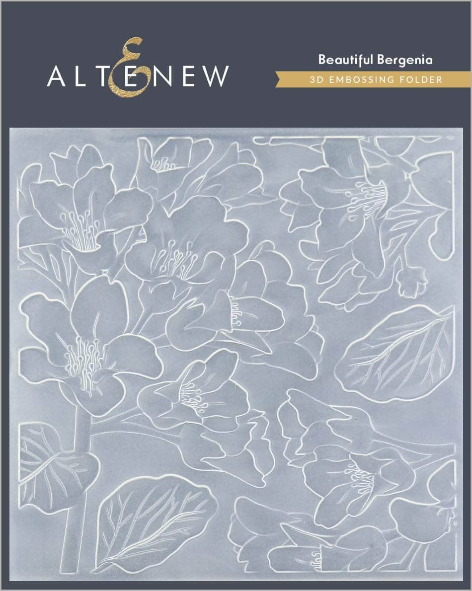 Beautiful Bergenia 3D Embossing Folder  - Altenew