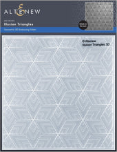Cargar imagen en el visor de la galería, Illusion Triangles 3D Embossing Folder  - Altenew
