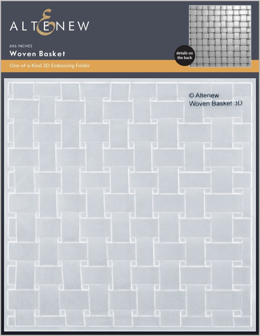 Woven Basket3D Embossing Folder  - Altenew