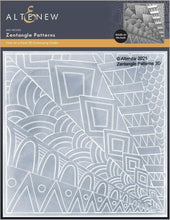 Cargar imagen en el visor de la galería, Zentangle Patterns 3D Embossing Folder  - Altenew
