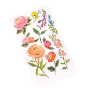 Stickers dimensionales Floral Blooms  Antique Garden  -  K & Company