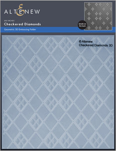 Checkered Diamonds  3D  Embossing Folder  - Altenew
