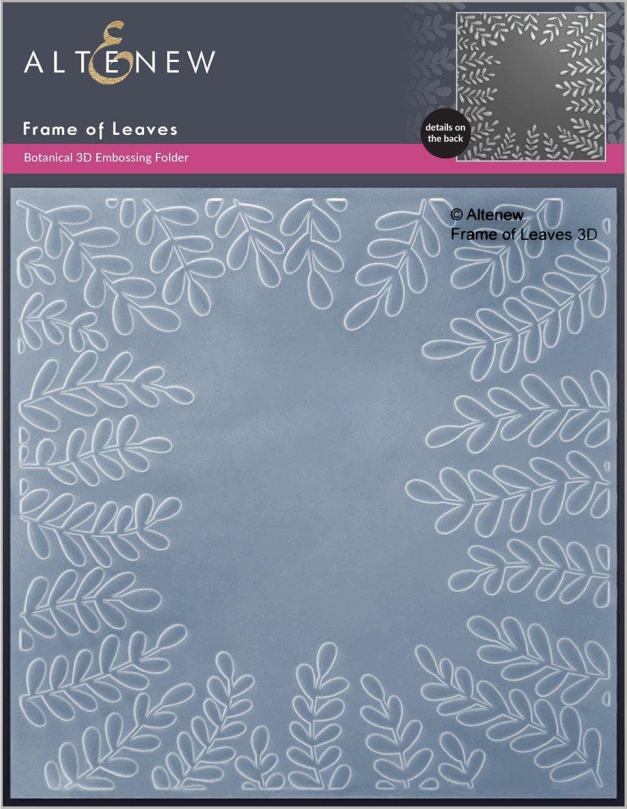 Frame of Leaves 3D Embossing Folder - Altenew