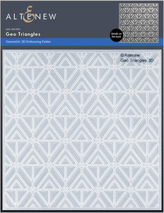 Geo Triangles 3D Embossing Folder Geometric - Altenew