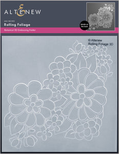 Rolling Foliage  3D Embossing Folder Geometric - Altenew