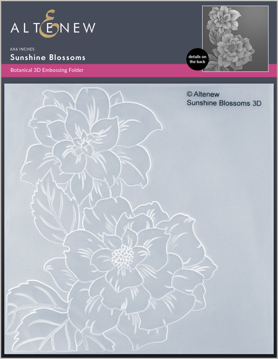 Sunshine Blossoms 3D  Embossing Folder - Altenew