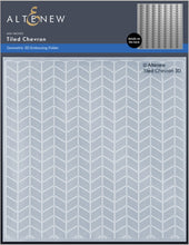 Cargar imagen en el visor de la galería, Tiled Chevron 3D  Embossing Folder Geometric - Altenew
